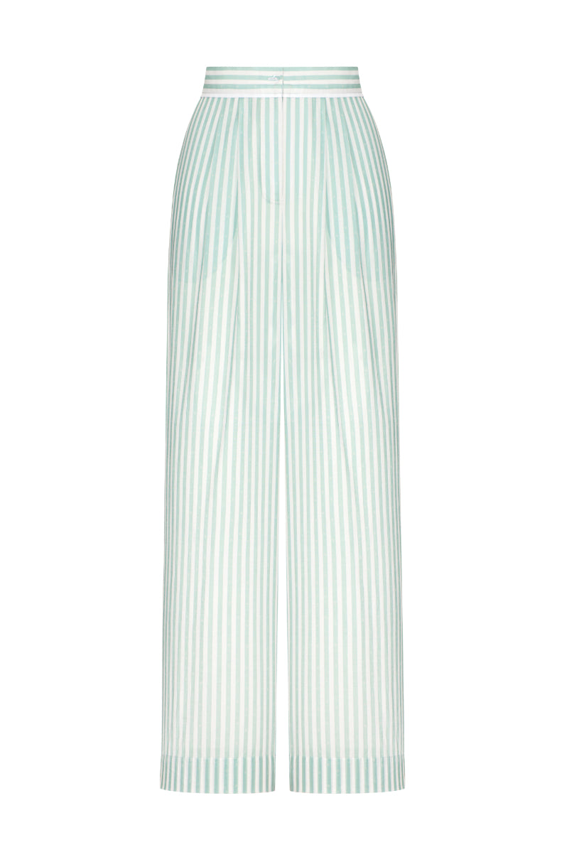 AMALFI - thin trouser with branded print
