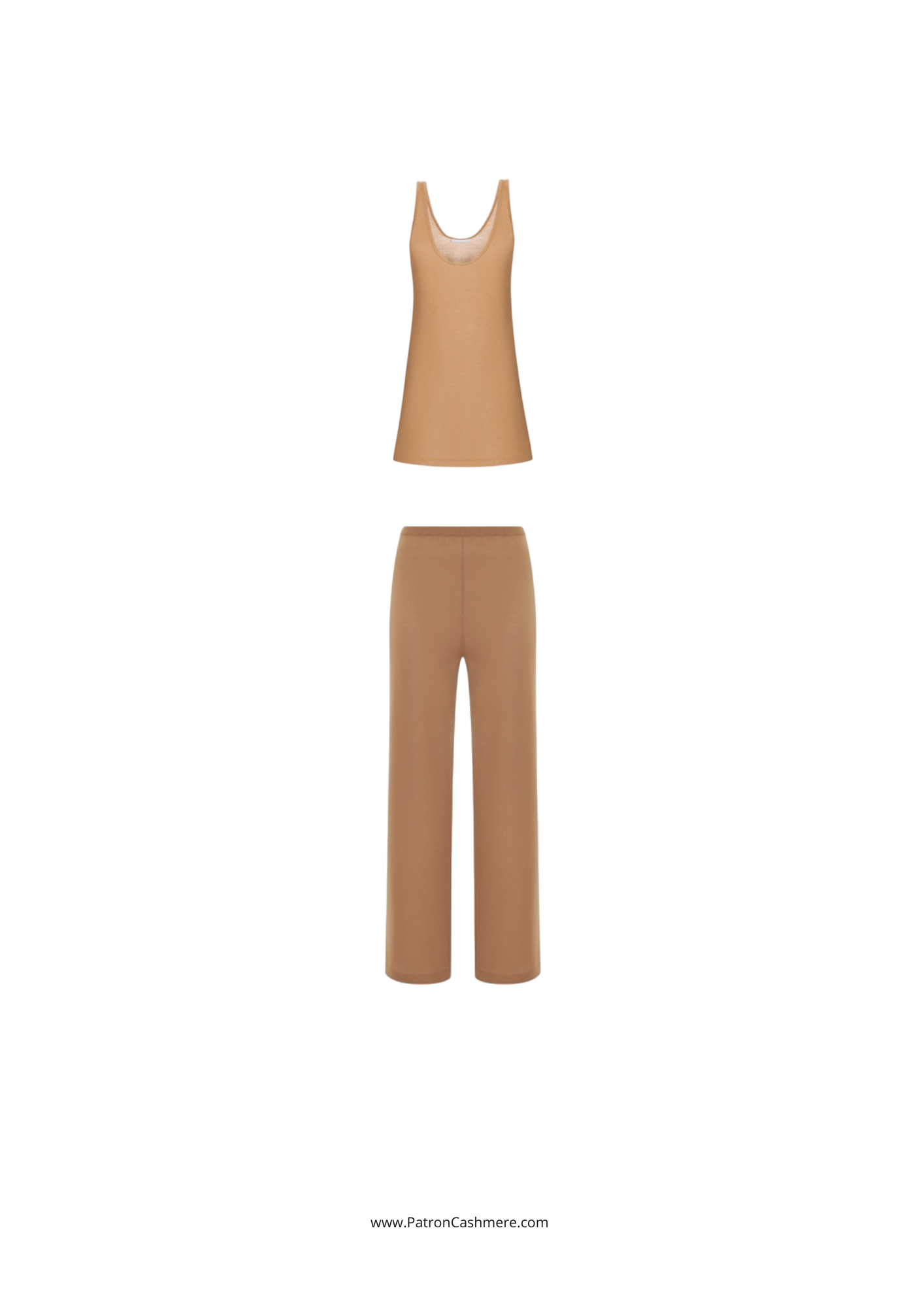 LOW - relaxed silk cotton trouser in sand color