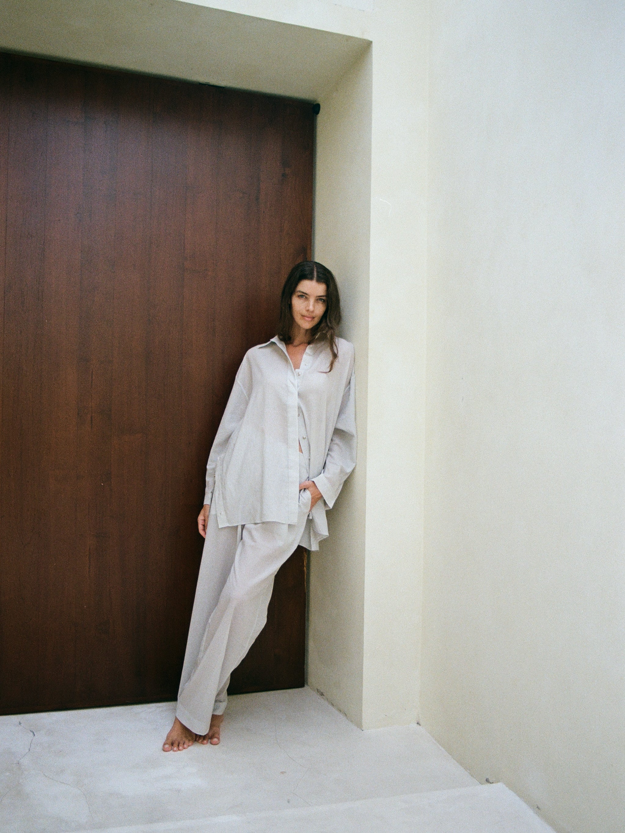FABIAN — relaxed cotton-blend oversized shirt