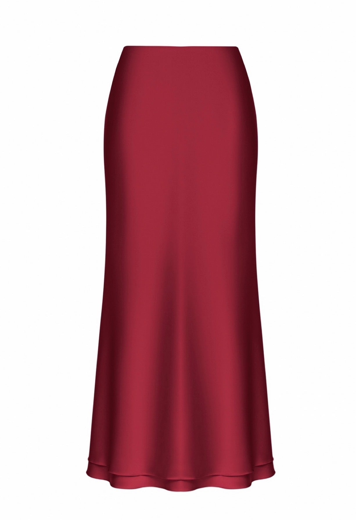 AURÉLIE silky double layer skirt