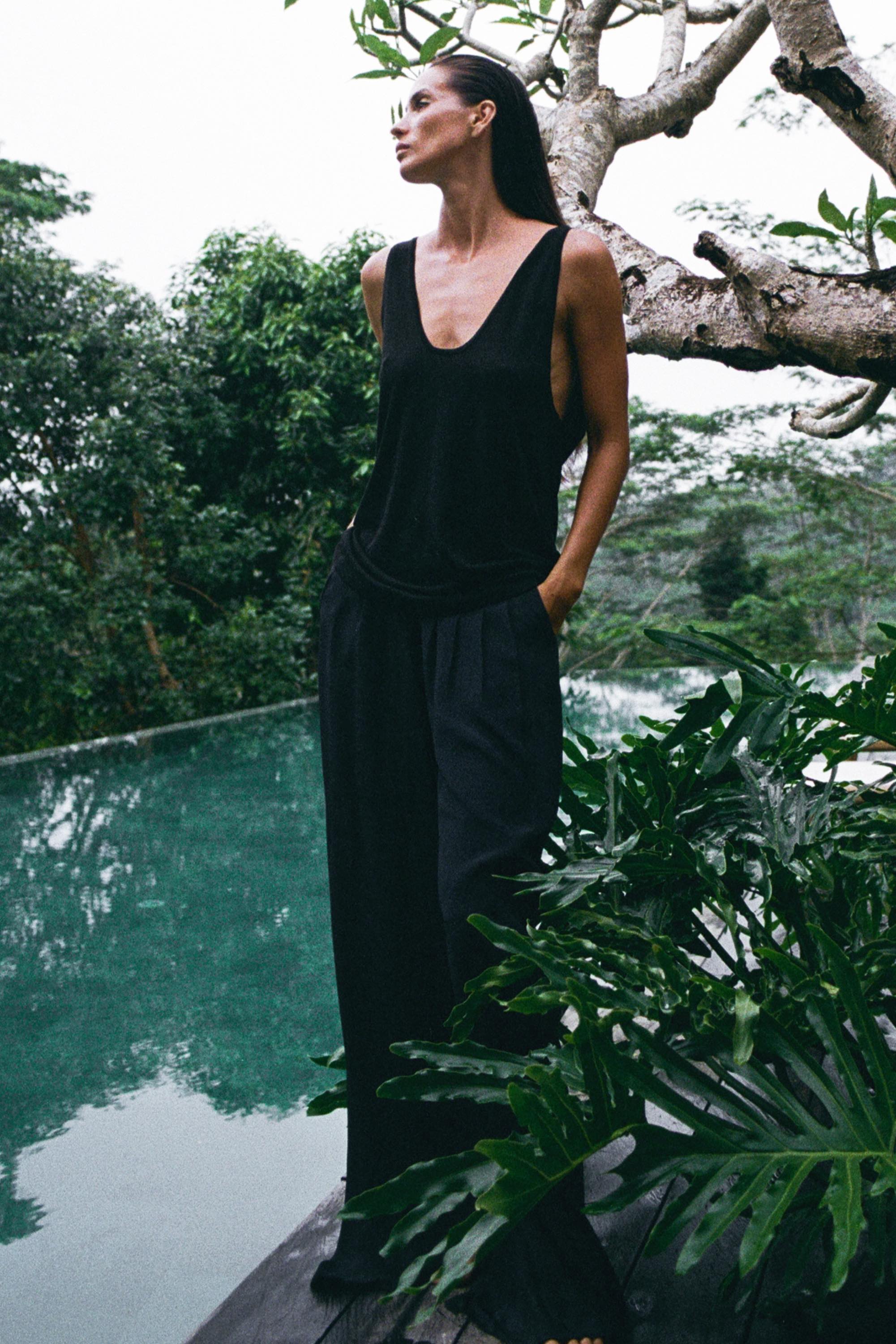 LOW - RELAXED SILK COTTON TOP