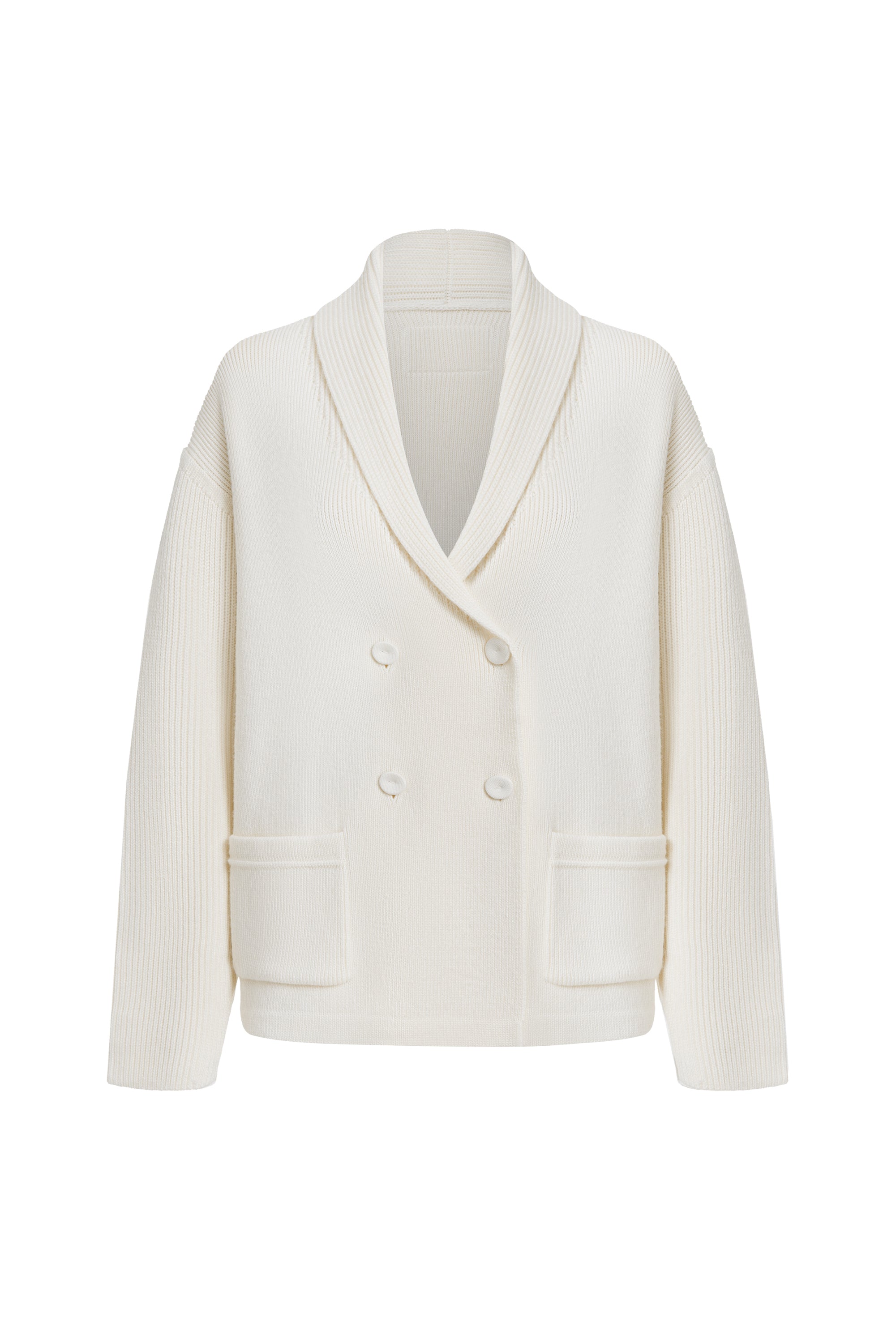 Double-Breasted Fine-Knit Cardigan for Dubai London day-to-day
