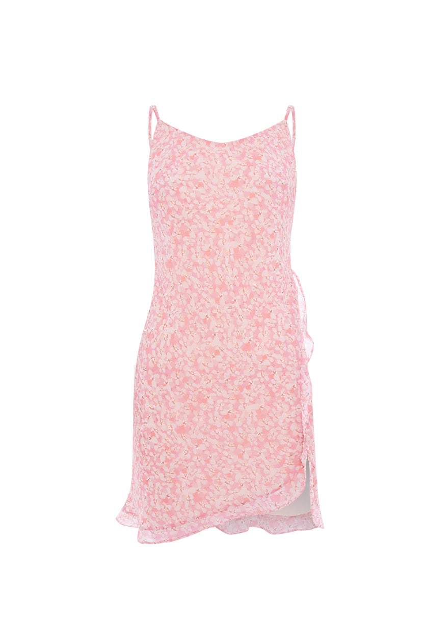 ROBI - crepe chiffon flower printed dress