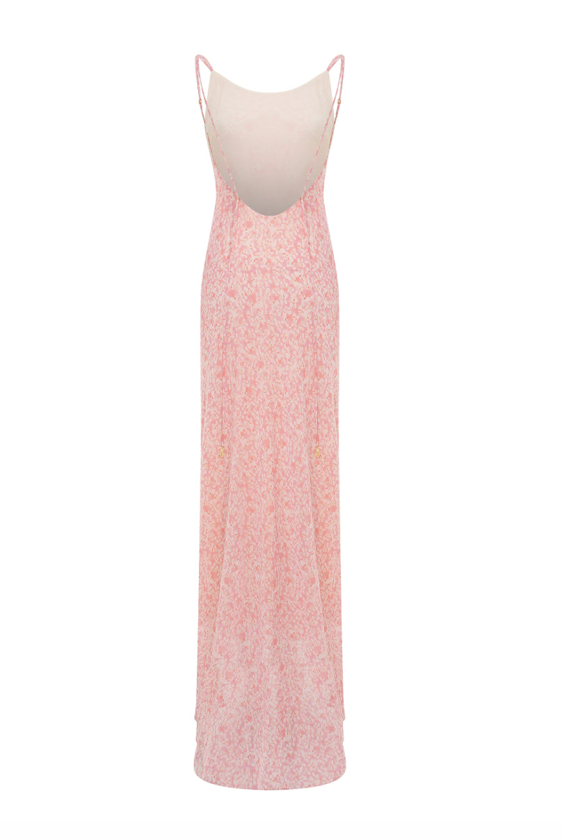 ROBI - crepe chiffon flower printed dress