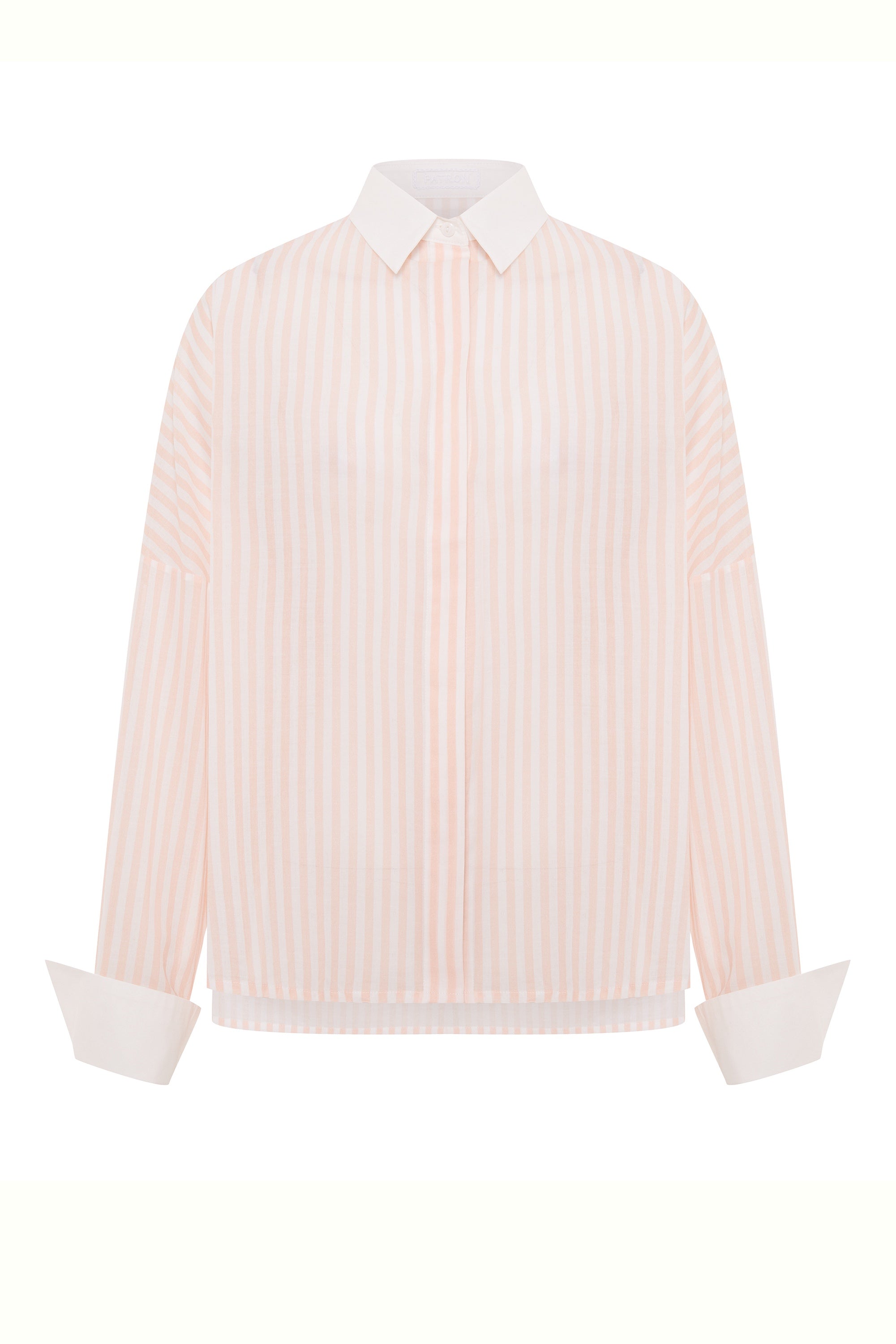 AMALFI - cotton shirt with white cuffs