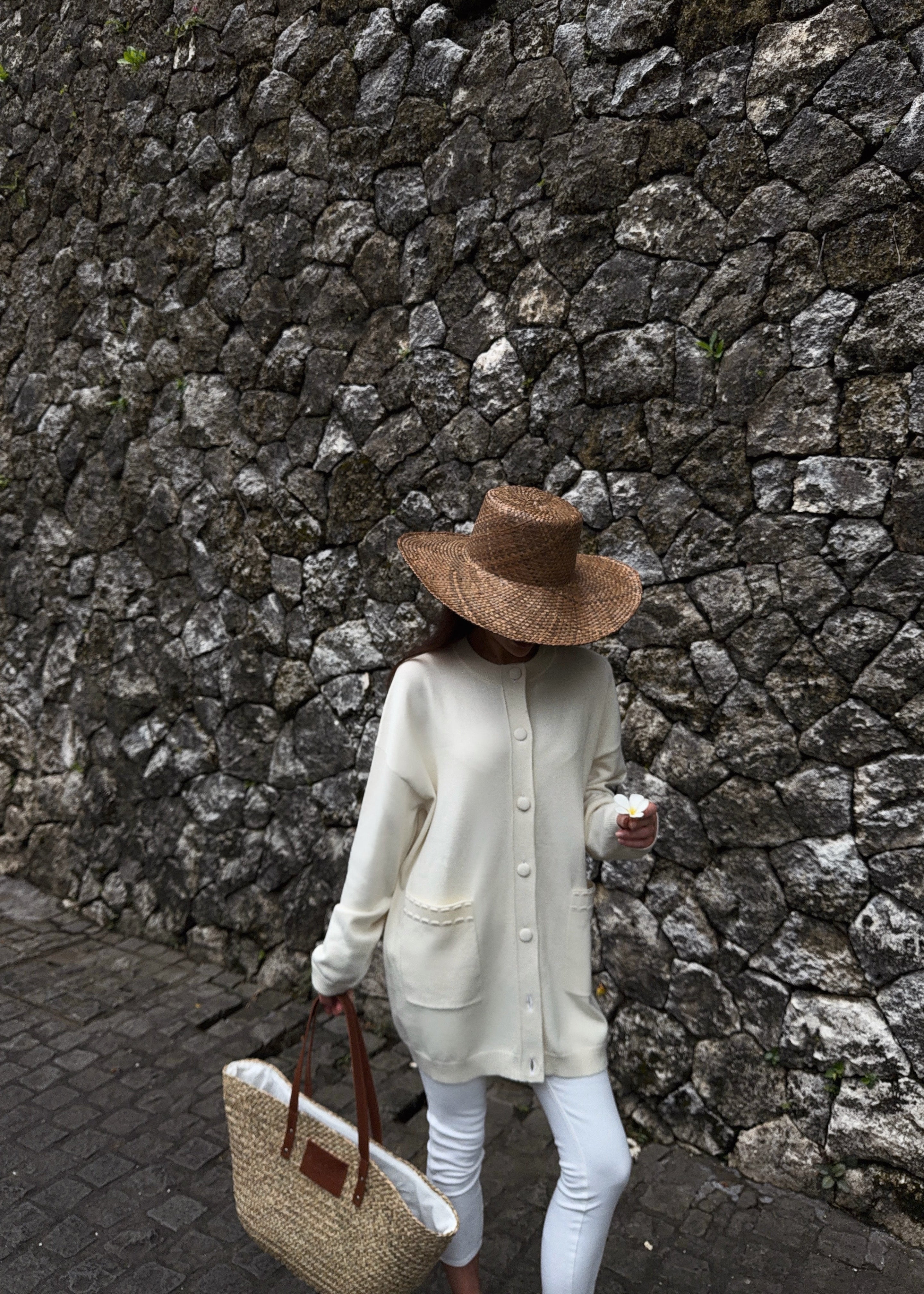 ÉLISE — soft fine-knit long cardigan