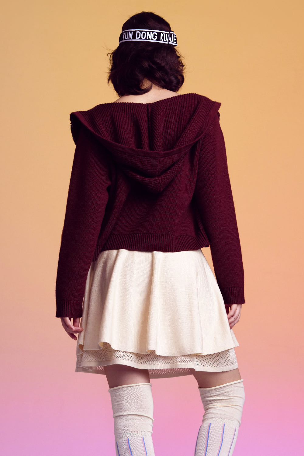 Tie break corset-Knit Mini Dress