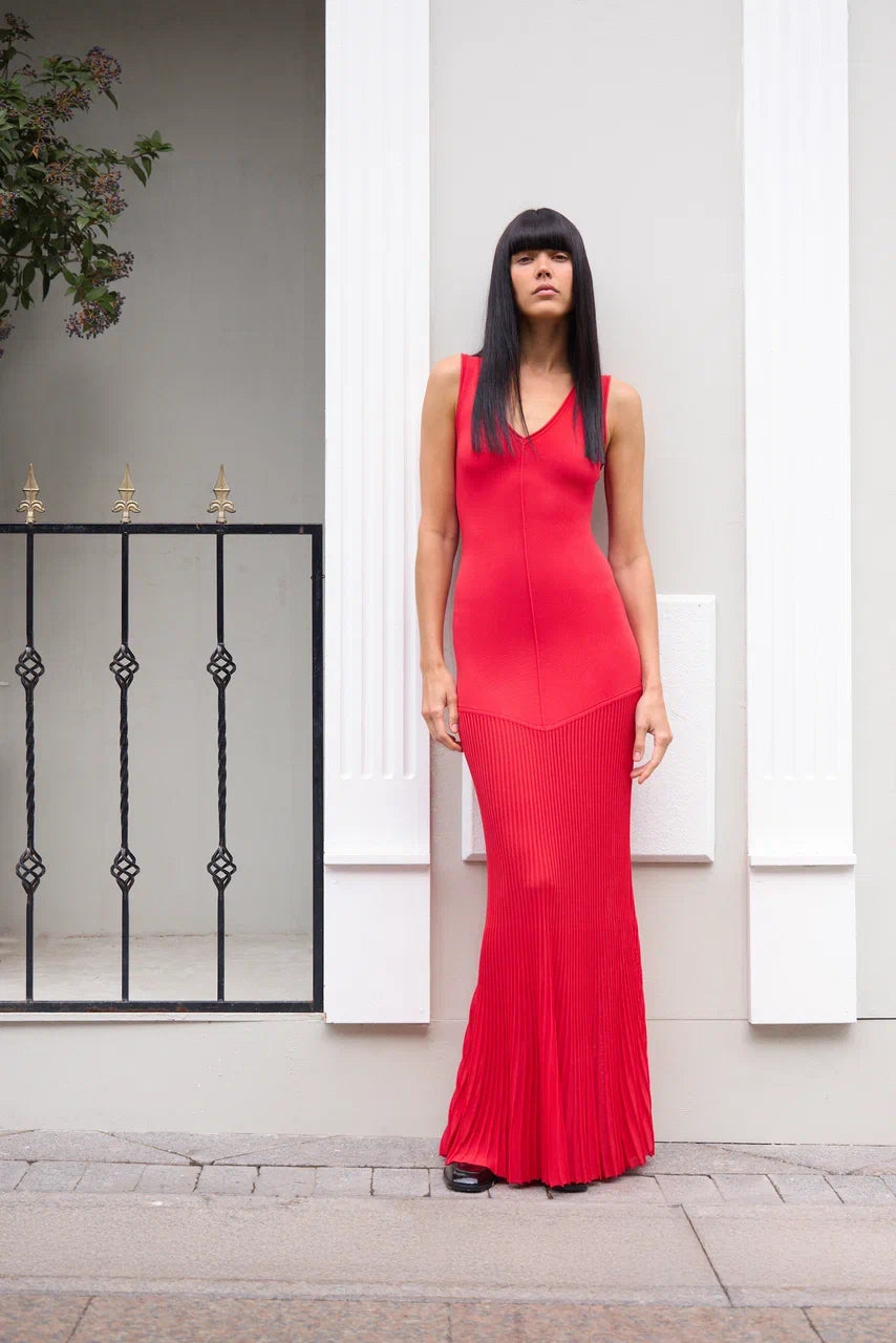 DESIRE -  the sculptural knit dress with transparent skirt