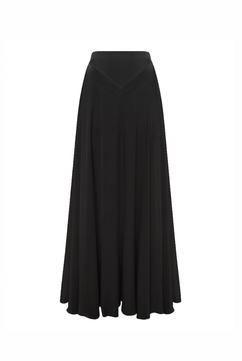 AURÉLIE long elegant skirt in black color