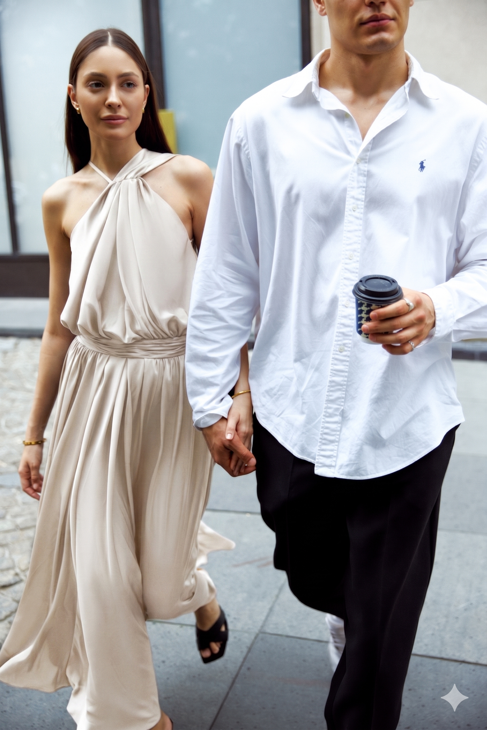 SERA Elegant cocktail dress with an open back