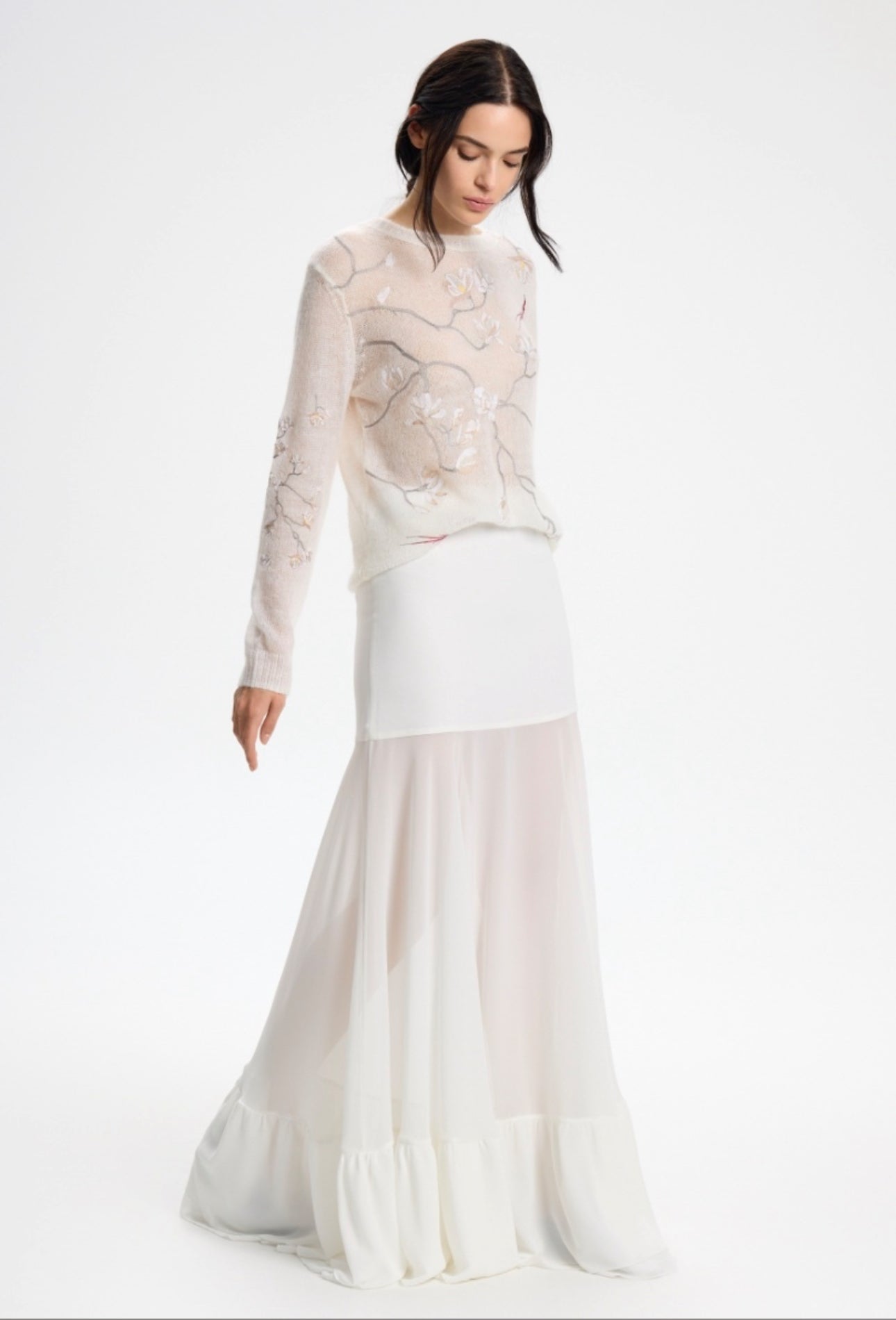Maison Viure FLEUR mohair jumper — accessible luxury winter wardrobe, floral embroidery knitwear