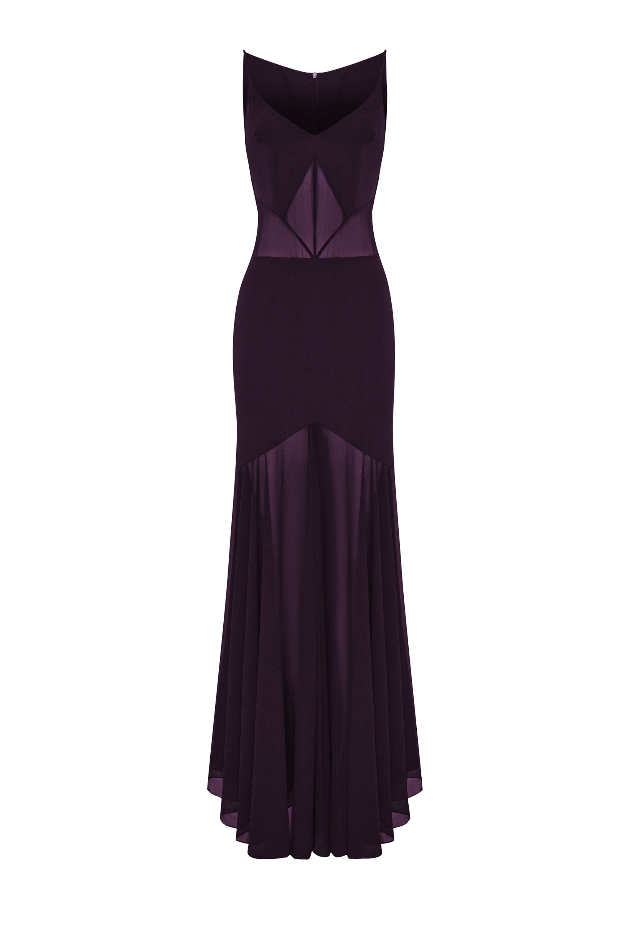 SERENIS - sculpted evening maxi dress