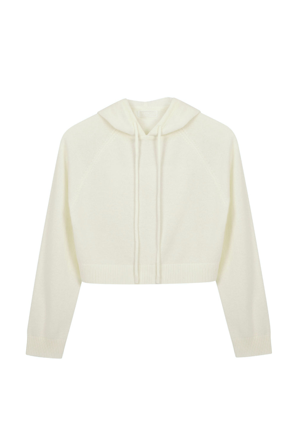 Maison Viure cropped cashmere hoodie, alternate colorway — accessible luxury knitwear for cool-climate travel