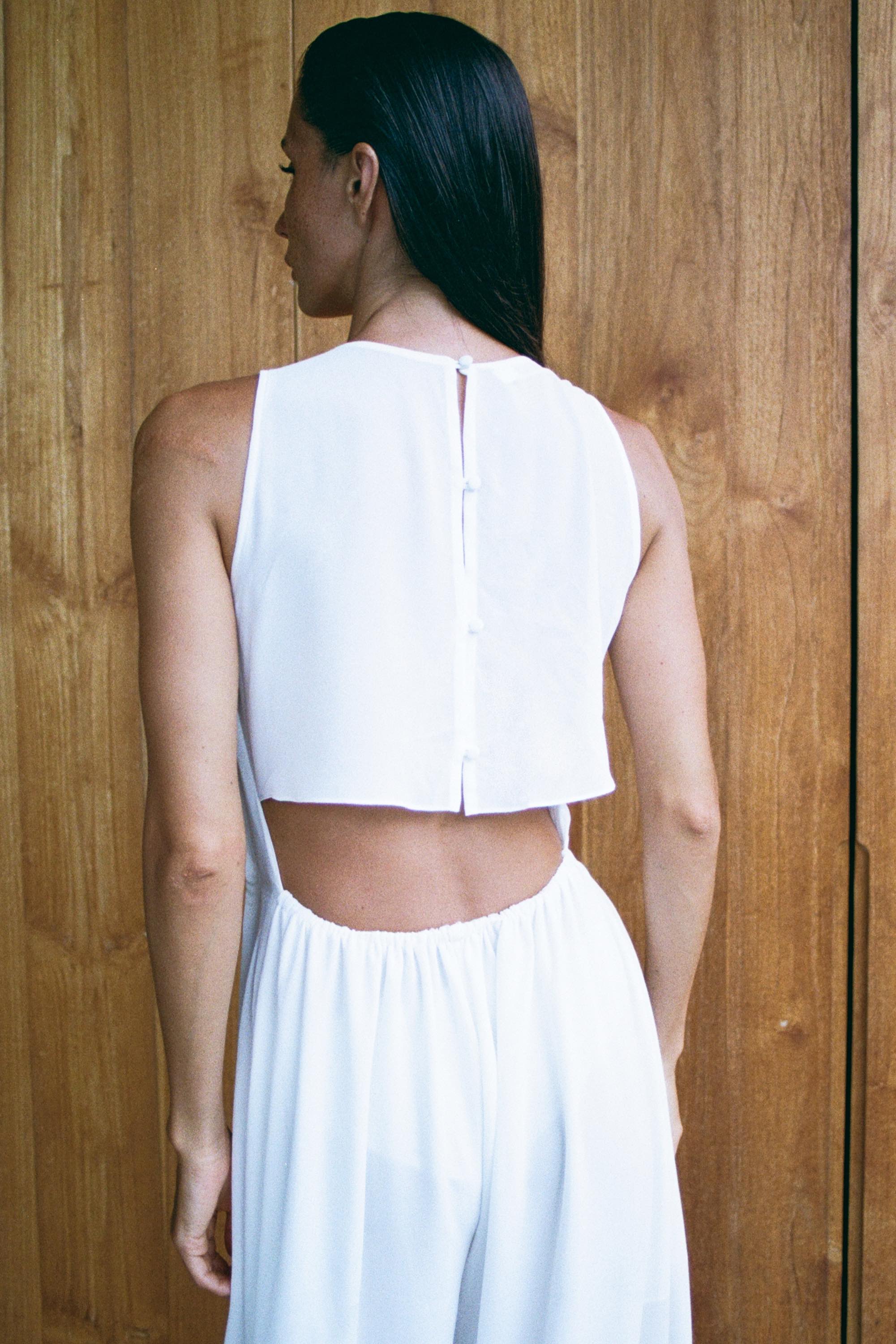ÉLORA — ELEGANT CHIFFON CAPE JUMPSUIT