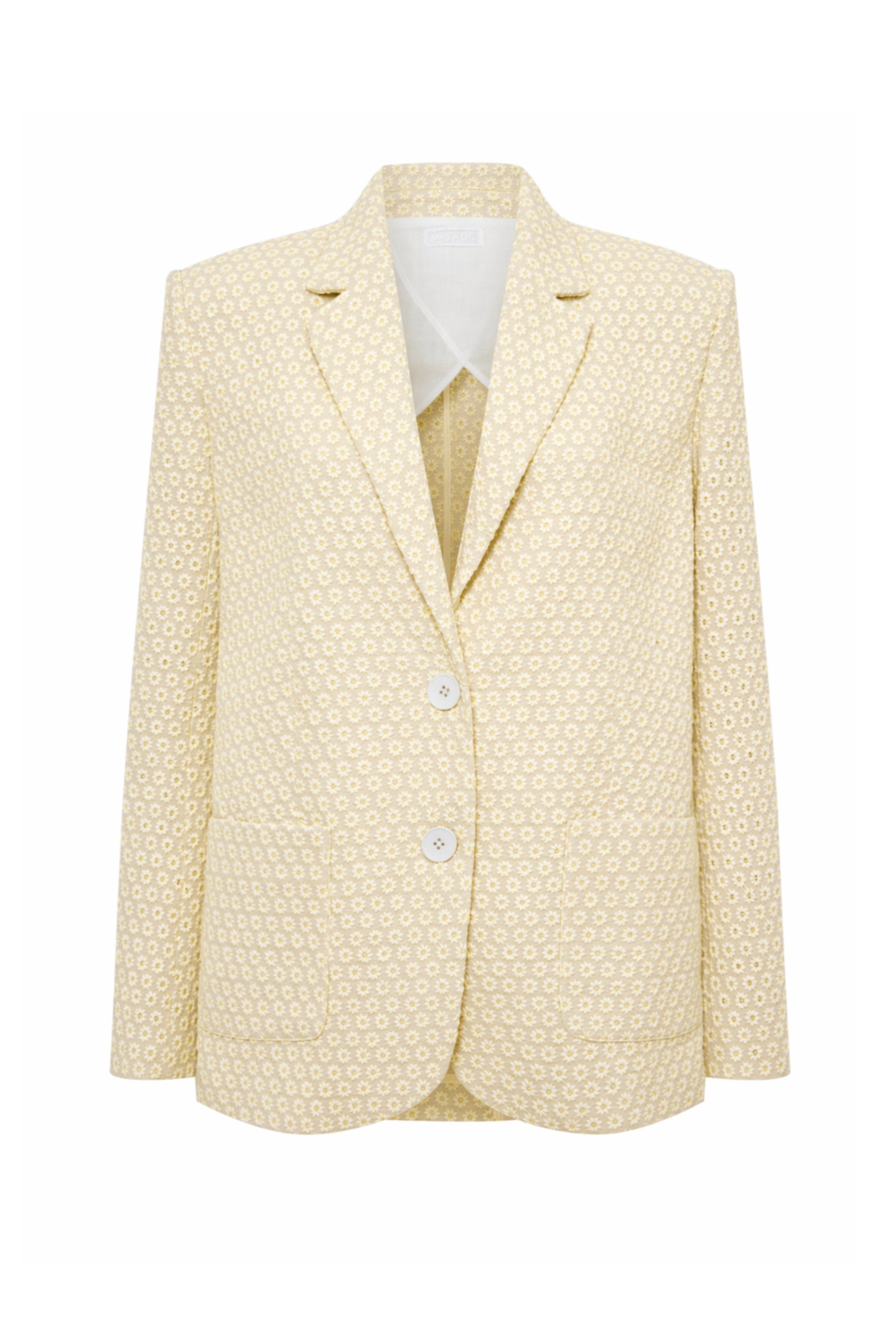 PORTOFINO -  linen summer jacket in butter color